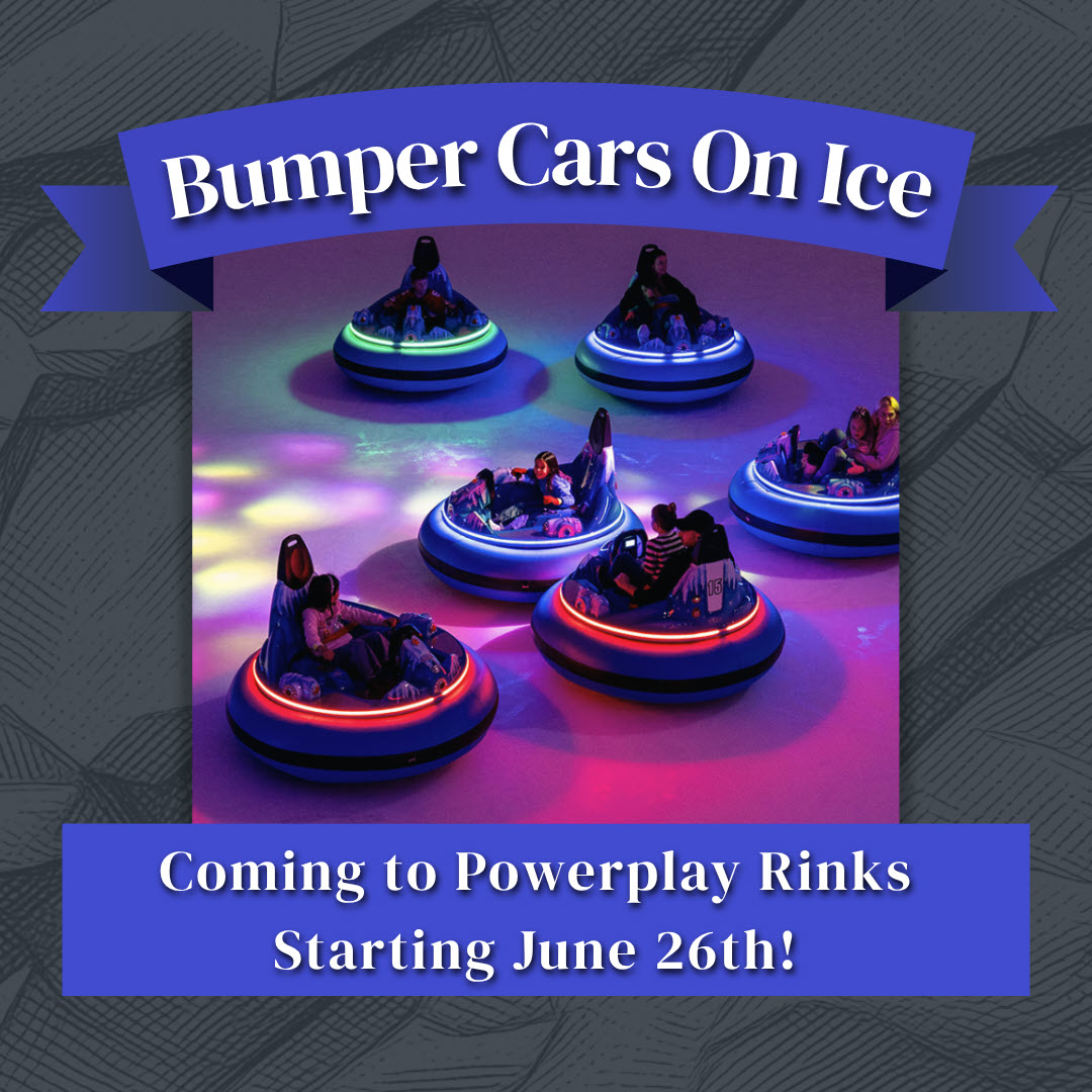 Bumper Cars On Ice at Skate Power Play rinks
